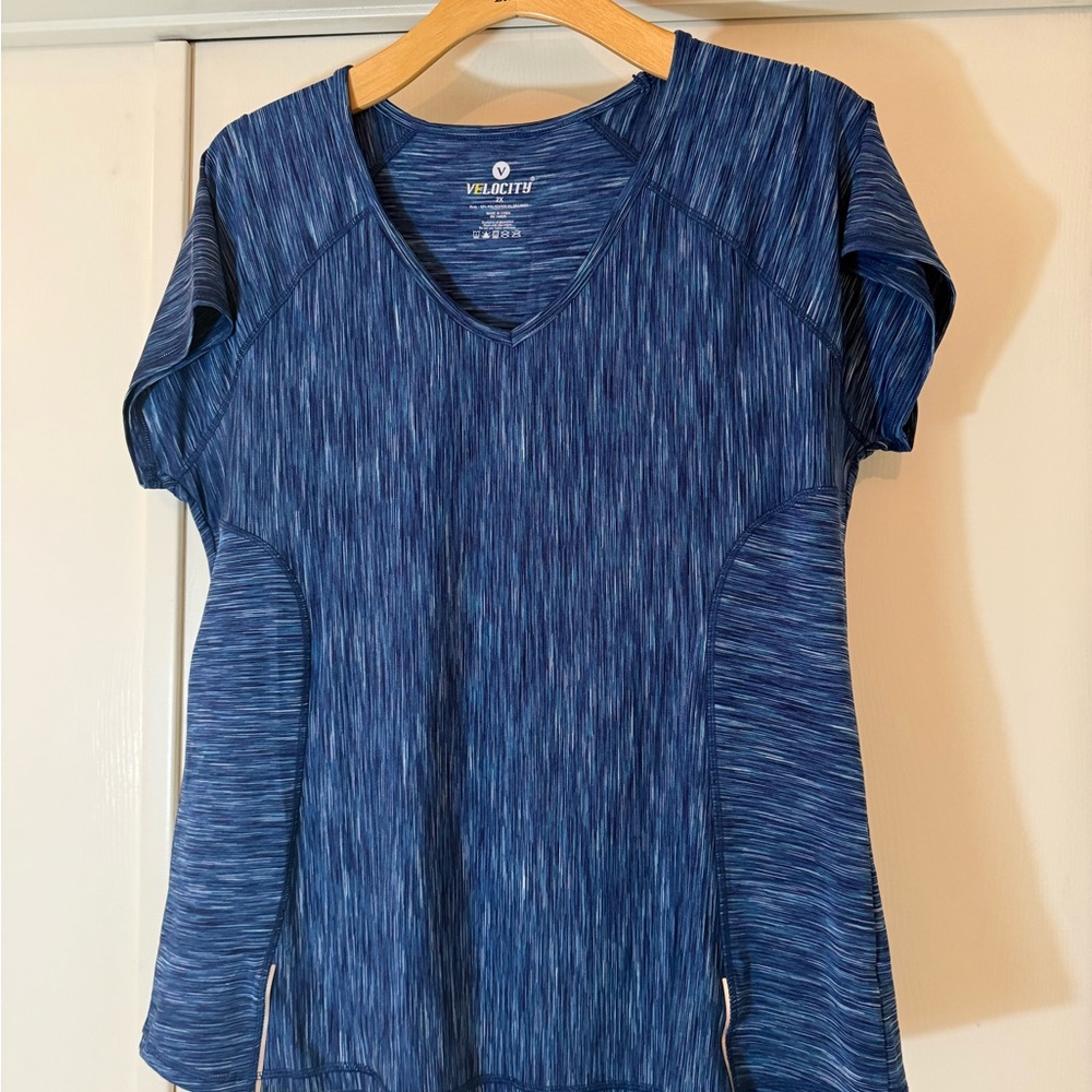 Velocity Women's Short Sleeve Blue Tee